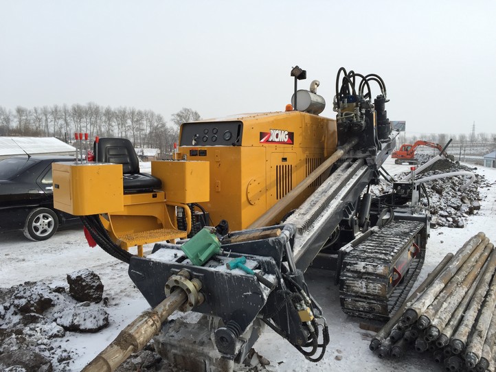 2014年12月徐工XZ320D水平定向钻机在俄罗斯远东地区通讯管线施工